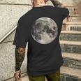 Luna Piena Phase Space Love Fotografia Astronomia T-shirt da uomo con stampa posteriore Regalos para él
