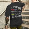 Macchine Sportive E Auto Meccanico Divertente Motori T-shirt da uomo con stampa posteriore Regalos para él