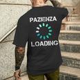 Magliette Uomo Manica Corta Divertenti Pazienza Loading T-shirt da uomo con stampa posteriore Regalos para él