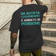 Magliette Uomo Manica Corta Regalo Autista In Pensione T-shirt da uomo con stampa posteriore Regalos para él