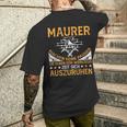 Maurer Masonermeister Bricklayer's T-Shirt mit Rückendruck Geschenke für Ihn