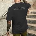 Mcmlxiv Année 1964 Gris Ancien Cadeau 60 Anniversaire T-shirt imprimé au dos Cadeaux pour lui
