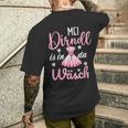 Mei Dirndl Is In Da Wäsch Oktoberfest Costume T-Shirt mit Rückendruck Geschenke für Ihn