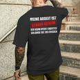 Meine Arbeit Ist Streng Secret Workplace Office T-Shirt mit Rückendruck Geschenke für Ihn