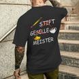 Meister Master Letter Meistertestung T-Shirt mit Rückendruck Geschenke für Ihn