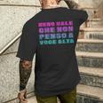 Meno Male Che Non Penso Aoce Alta Divertenti T-shirt da uomo con stampa posteriore Regalos para él