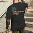 Mi Piace Il Caffè Il Mio Pastore Tedesco E Forse 3 Persone T-shirt da uomo con stampa posteriore Regalos para él