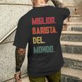 Miglior Regalo Deviatore Barista T-shirt da uomo con stampa posteriore Regalos para él