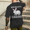 Mir Reichts Ich Geh Zu Mein Rabinchen Cute Rabbit T-Shirt mit Rückendruck Geschenke für Ihn