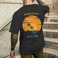 Modo Crucero Familiar Enacaciones Retro Al Atardecer Camiseta Hombre Estampado Espalda Regalos para él