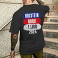 Moin 1Liga 2024 Holstein Ahoi Aufstieg Kiel Fan T-Shirt mit Rückendruck Geschenke für Ihn