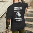 Monatelang Nur Am Sack Trainiert Meme Stefan Slogan T-Shirt mit Rückendruck Geschenke für Ihn