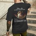 Monkey Bin Da Kann Losgehen Und Ja Es Escaliert Eh Costume T-Shirt mit Rückendruck Geschenke für Ihn