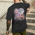 Moo Deng Con La Luna T-shirt da uomo con stampa posteriore Regalos para él