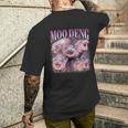 Moo-Deng The Famous Baby Pigmy Hippo Moodeng Men's T-shirt Back Print Gifts for Him