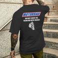 Motorcycle Du Bist Nicht Du Wenn Du Auto Fahrst T-Shirt mit Rückendruck Geschenke für Ihn