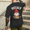 Nano Pizzalo Amanti Pizza Divertente Elfo Di Natale Famiglia T-shirt da uomo con stampa posteriore Regalos para él
