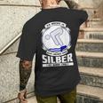 Nicht Angeben Aber Silberist Schon Cool T-Shirt mit Rückendruck Geschenke für Ihn