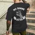 No Simme No Fun Simson Sr50 T-Shirt mit Rückendruck Geschenke für Ihn