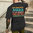Non Sono Nata Acida E' La Gente Che Mi Ha Cambiato Il Ph Fun T-shirt da uomo con stampa posteriore Regalos para él