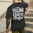 Non Sto Urlando Sono Un Cantante D'opera Opera Singer T-shirt da uomo con stampa posteriore Regalos para él