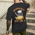 Normale Potatolen Auf Die 1 Sad Hamster Chef T-Shirt mit Rückendruck Geschenke für Ihn