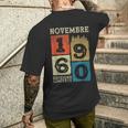 Novembre 1960Intage Maglia 64 Compleanno Anni Uomo Donna T-shirt da uomo con stampa posteriore Regalos para él