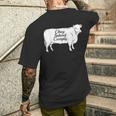 Obey Submit Comply Cattle T-shirt da uomo con stampa posteriore Regalos para él