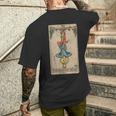 Occult Tarot The Hanged Man Gothic L'impiccato Satanintage T-shirt da uomo con stampa posteriore Regalos para él