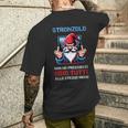 Odio TuttiStronzolo Maglia Nano Divertente T-shirt da uomo con stampa posteriore Regalos para él