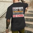 Old School Hip Hop Cassette Rap Music Lovers T-Shirt mit Rückendruck Geschenke für Ihn