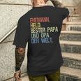 Opa Und Papa Bester Papa Und Opa Der Welt T-Shirt mit Rückendruck Geschenke für Ihn