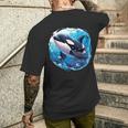 Orcas Orca T-Shirt mit Rückendruck Geschenke für Ihn