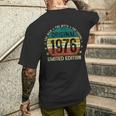 Originale 1976 Regalo Uomo 48 Anni Compleannointage 1976 T-shirt da uomo con stampa posteriore Regalos para él