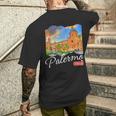 Palermo Sicilia Sicilia Italiana Palermo Camiseta Hombre Estampado Espalda Regalos para él