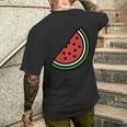 Palestine Watermelon T-Shirt mit Rückendruck Geschenke für Ihn