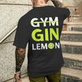 Palestra Gin Lemon T-shirt da uomo con stampa posteriore Regalos para él
