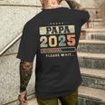 Papa 2025 Futuro Papá Futuro Padre Camiseta Hombre Estampado Espalda Regalos para él