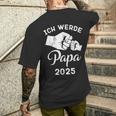 Papa 2025 Ich Werde Papa 2025Ater 2025 T-Shirt mit Rückendruck Geschenke für Ihn