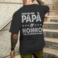 Papà Nonno Di Figlio Figlia Figli Fratelli Divertente Papà T-shirt da uomo con stampa posteriore Regalos para él