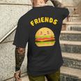 Patatine Fritte Kawaii Hamburger 22 Bff Abbinamento Dei Migliori Amici T-shirt da uomo con stampa posteriore Regalos para él