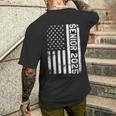 Patriotic Senior 2025 Usa Flag Vintage Senior Class Of 2025 Men's T-shirt Back Print Gifts for Him