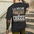 Pêche Chasse Homme Sanglier Cadeau Chasse Hommes T-shirt imprimé au dos Cadeaux pour lui