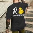 Pensioner Retirement Ich Habe Fertig Retirement T-Shirt mit Rückendruck Geschenke für Ihn