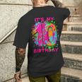 Per 10° Compleanno Con Schizzi Diernice Per Bambini E Bambine 10 Anni T-shirt da uomo con stampa posteriore Regalos para él