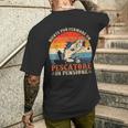 Pesca Regalo Niente Può Fermare Un Pescatore In Pensione T-shirt da uomo con stampa posteriore Regalos para él