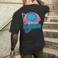 Pierogi Retro T-Shirt mit Rückendruck Geschenke für Ihn