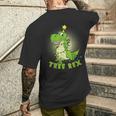 Pigiama Natalizio Con Albero Di Dinosauro RexRex T-shirt da uomo con stampa posteriore Regalos para él