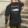 How Planes Fly Aerospace Engineer Engineering T-shirt da uomo con stampa posteriore Regalos para él