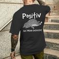 Positiv Auf Müde Getestet Fun Cat Sleep T-Shirt mit Rückendruck Geschenke für Ihn